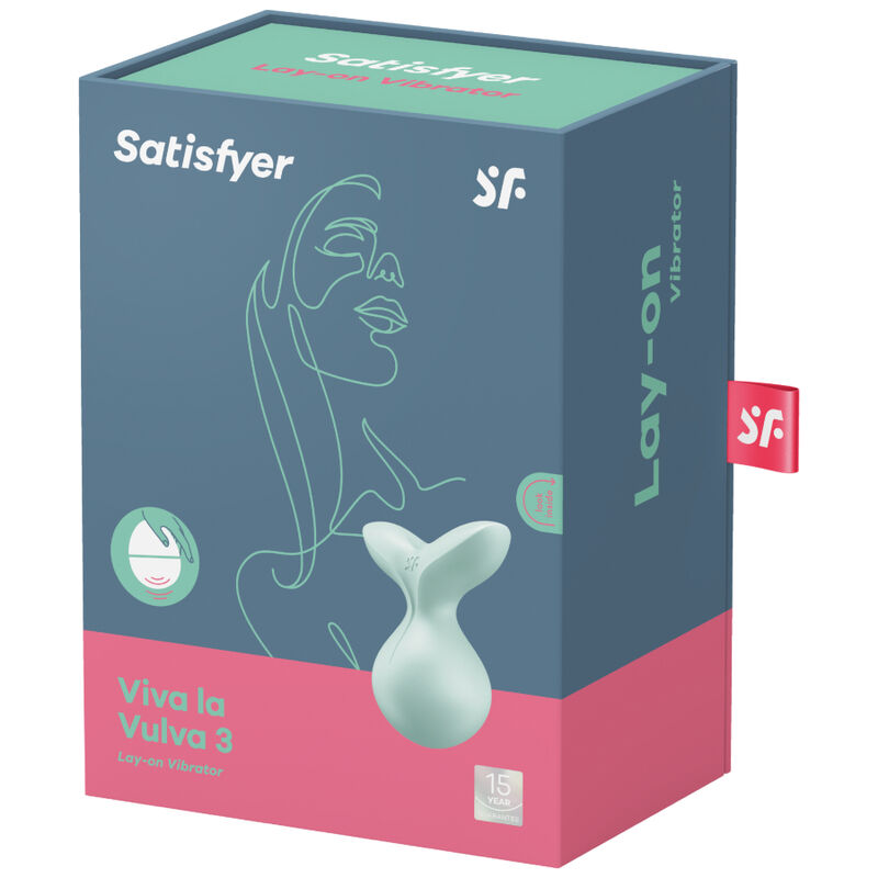 SATISFYER - VIBRADOR LAY-ON VIVA LA VULVA 3 VERDE - Image 4
