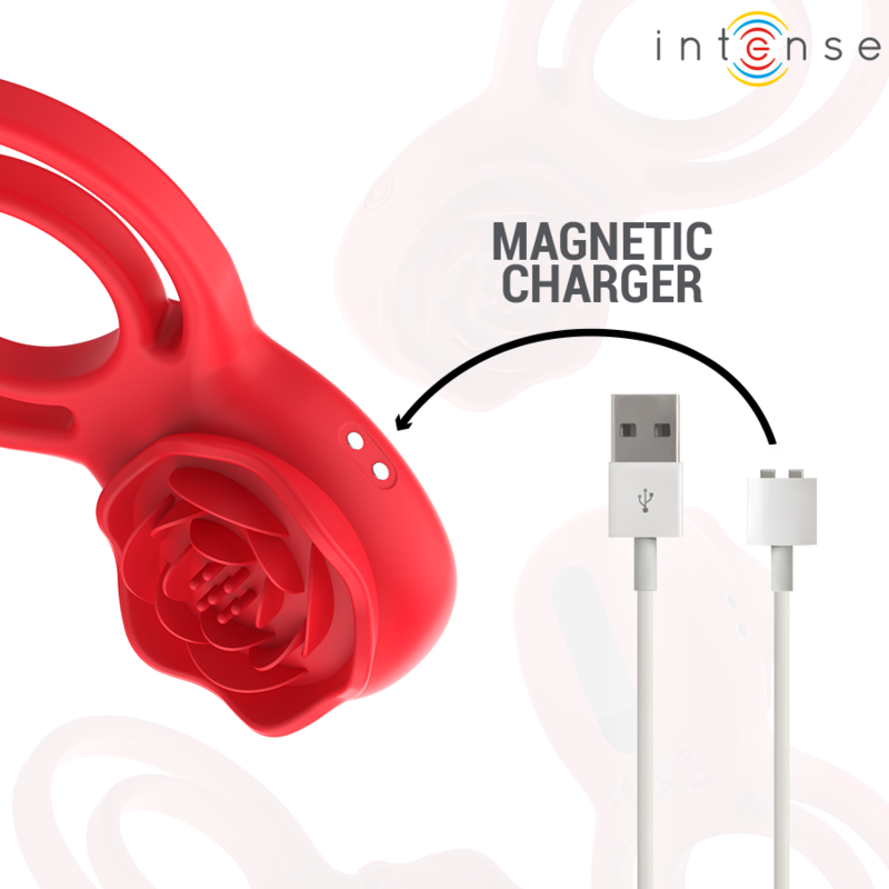 INTENSE - ESTIMULADOR GAIL ROSE 10 VIBRAÇÕES VERMELHO CONTROLE REMOTO - Image 6