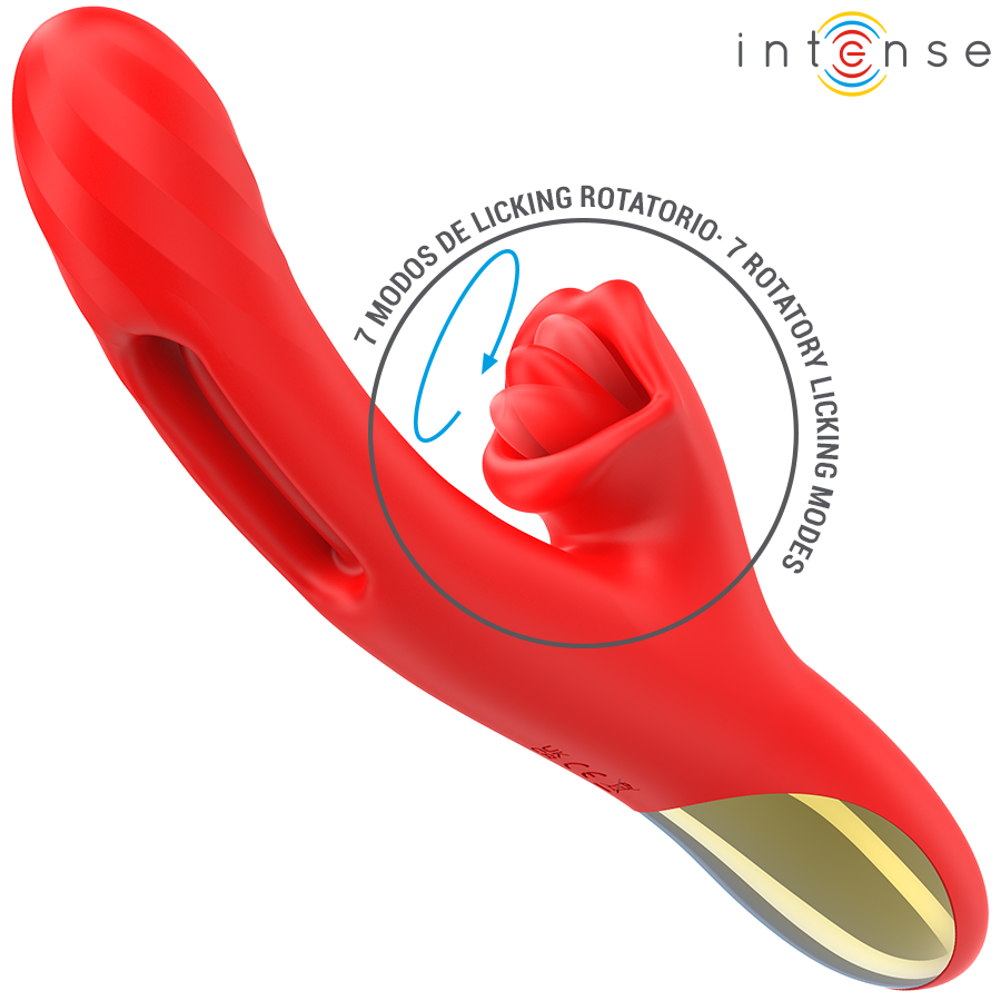 INTENSE - JESSICA MULTIFUNCIONAL VIBRADOR ESTIMULAÇÃO DO CLITÓRIS 24,8 CM VERMELHO - Image 4
