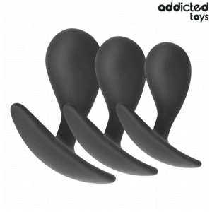 ADDICTED TOYS - CONJUNTO DE 3 PLUG ANAL MODELO 3