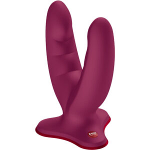 FUN FACTORY - RYDE DUPLO DILDO VINHO VERMELHO