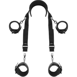 FETISH SUBMISSIVE - POSIÇÃO MESTRE COM 4 ALGEMAS REVESTIDAS COM NOPRENE